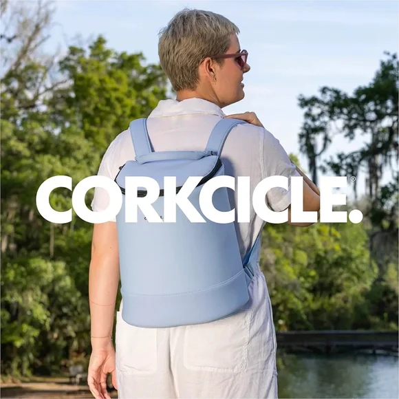 Corkcicle Eola Bucket Bag Periwinkle Neoprene Insulated/Water & Leakproof - Picture 9 of 15